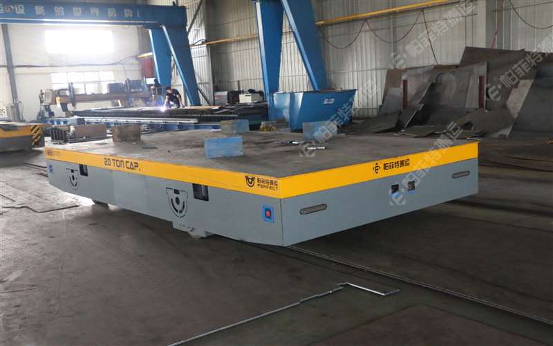 山東日照30噸卷材運輸軌道轉運車