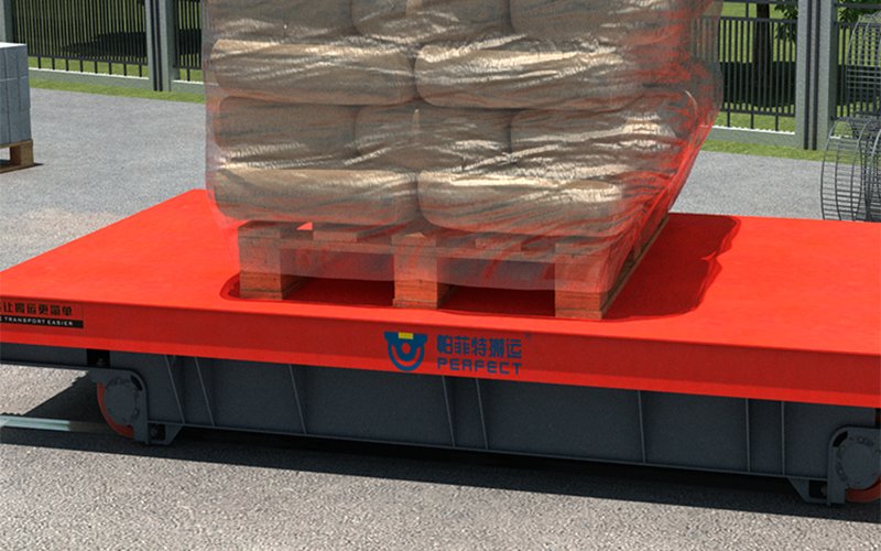 黑龍江50噸蓄電池電動平車驗貨成功